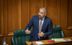 Labour MP Peeni Henare in the debating chamber