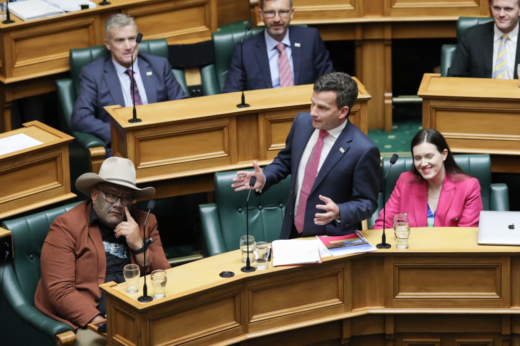 David Seymour giving his response to the budget