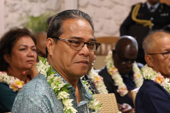 Federated States of Micronesia President Mr Wesley Simina at the 52nd Pacific Islands Forum leaders meeting in Rarotonga