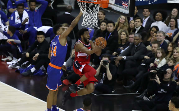 Chasson Randle in action for the Washington Wizards in 2019.