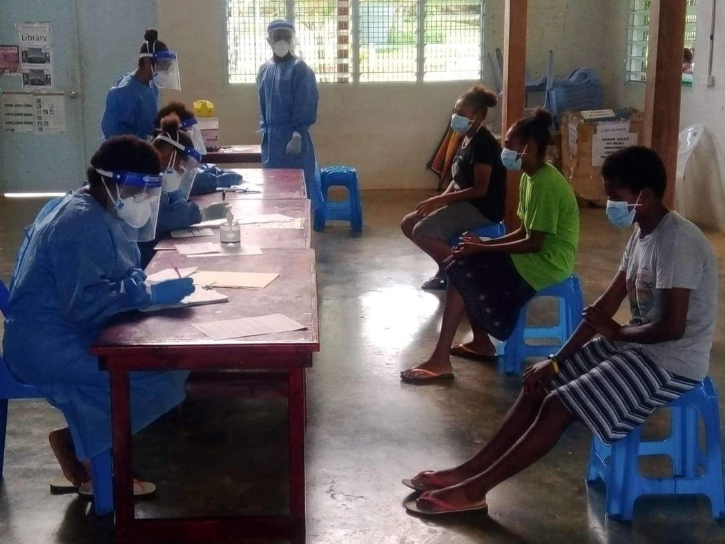 Ranwadi students get tested for Covid-19.