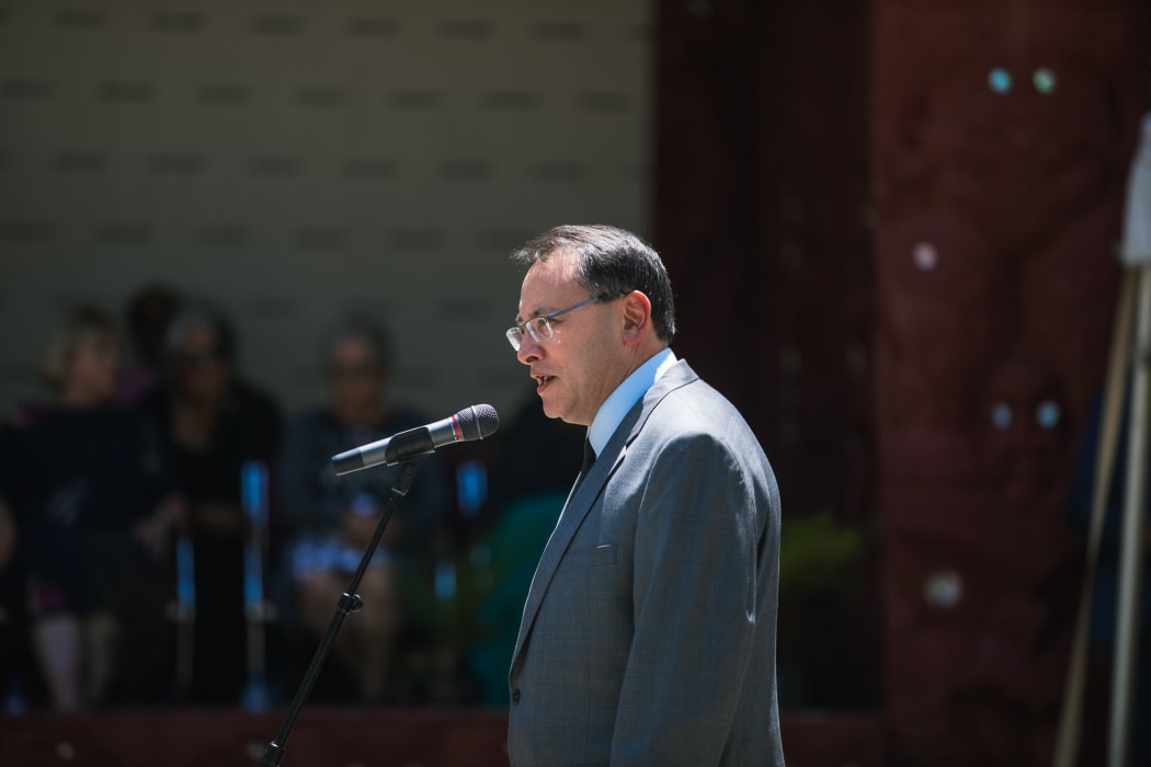 National Party deputy leader Shane Reti speaks at Te Whare Rūnanga on 4 February, 2021.