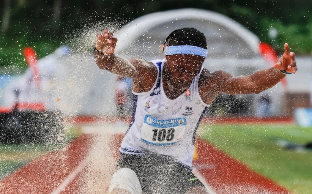 Track and field is in full swing at the Mini Games in Port Vila.