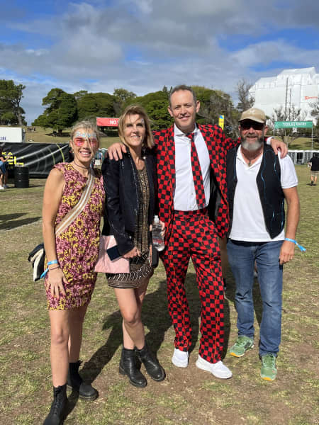 Fiona Scott, Sue, Rowan and Craig (Scotty) Scott at Synthony in the Domain 2025