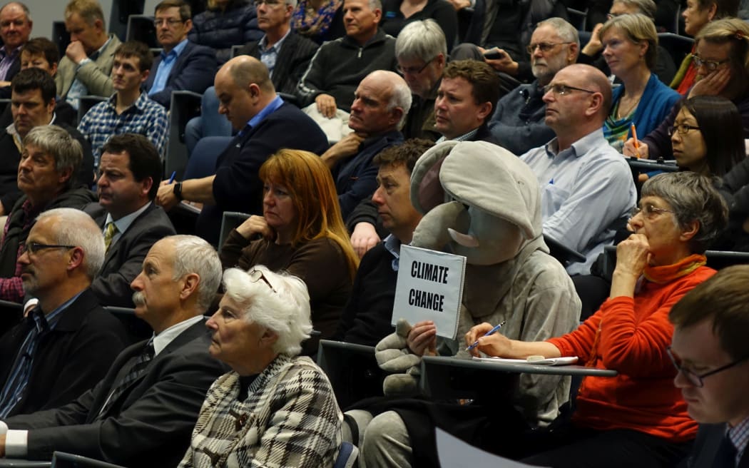 The elephant in the room at Dr Smith's lecture at Lincoln University.