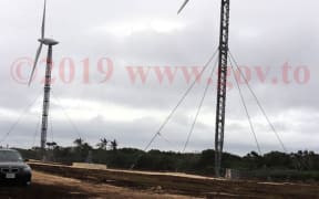 The new wind turbines at Niutoua