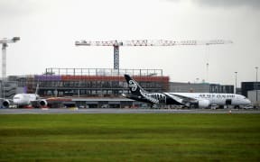 The new Auckland Airport domestic terminal under construction