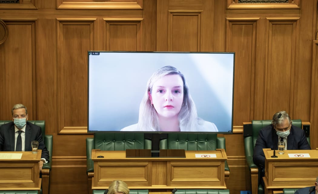 Labour MP Camilla Belich during the hybrid parliament, 2 March, 2022.