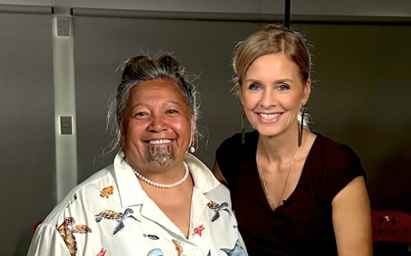 Mariameno Kapa-Kingi and Mihingarangi Forbes at Waitangi