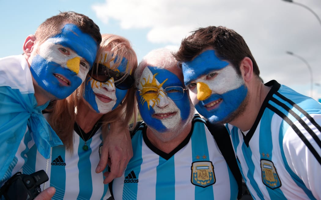 Argentina fans in Rio de Janeiro