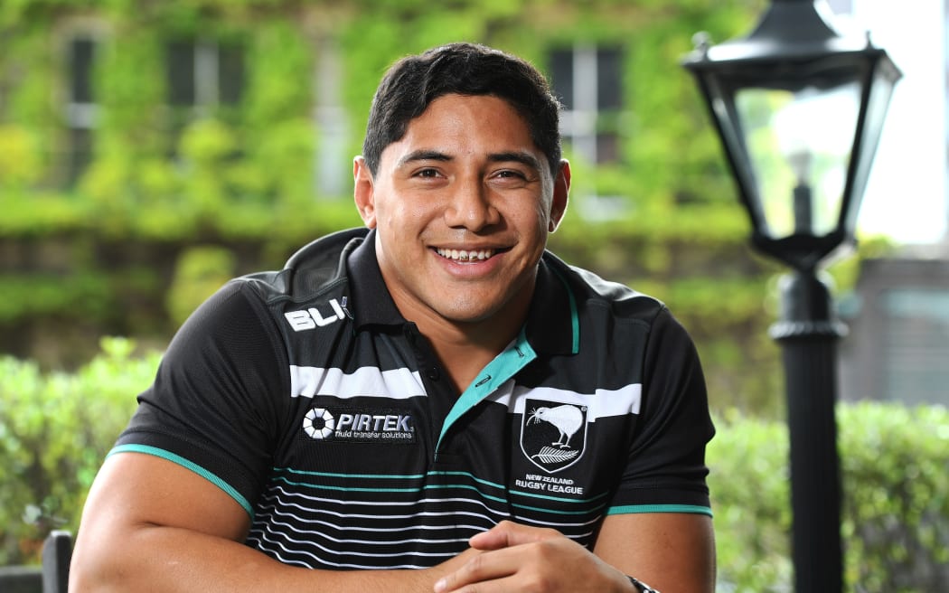 Jason Taumalolo poses for a picture during a New Zealand Kiwis rugby league media session ahead of the team's departure for the Four Nations tournament in the UK. Pullman Hotel. Auckland, New Zealand. Wednesday 19 October 2016 © Copyright Photo: Andrew Cornaga / www.Photosport.nz