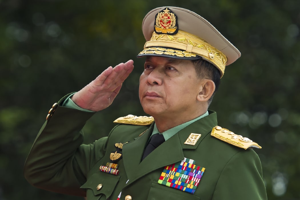 Myanmar's Chief Senior General Min Aung Hlaing, commander-in-chief of the Myanmar armed forces.
