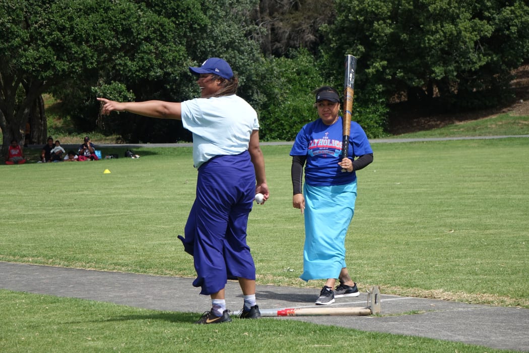 Women were invited to compete in the Church of Origin kilikiti tournament for the first time this year.