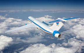 Hybird-electric concept plane.