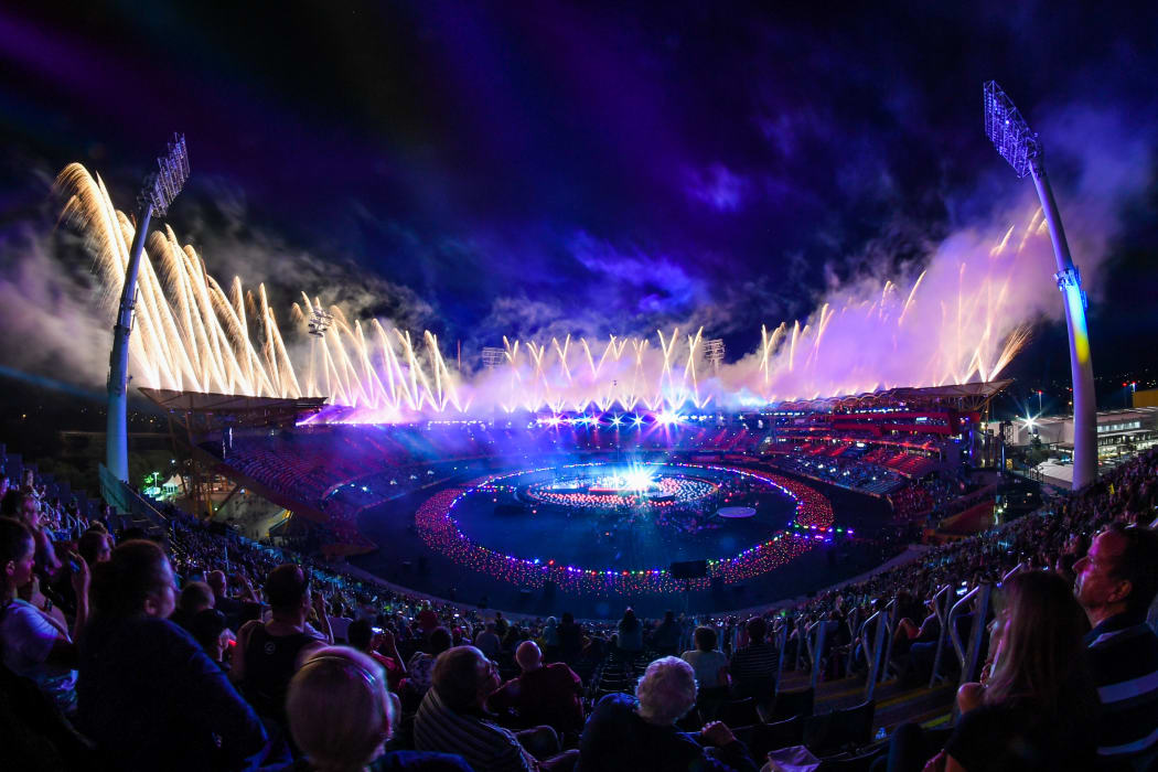 Fireworks complete the closing ceremony of the 2018 Commonwealth Games.