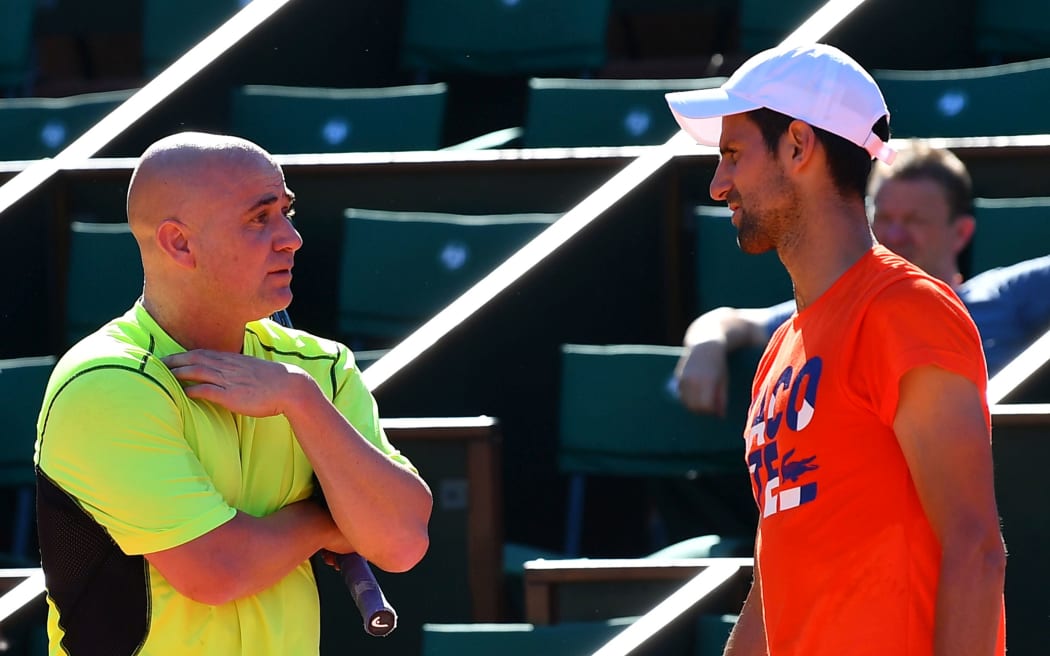 Andre Agassi and Novak Djokovic.