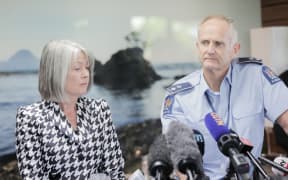 Chief Coroner Judge Deborah Marshall and Acting Assistant Commissioner Bruce Bird.