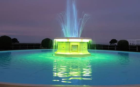 Defective paint used by a contractor during repairs in 2024 has resulted in the temporary closure of the Tom Parker Fountain in Napier. Photo / Bari Duncan