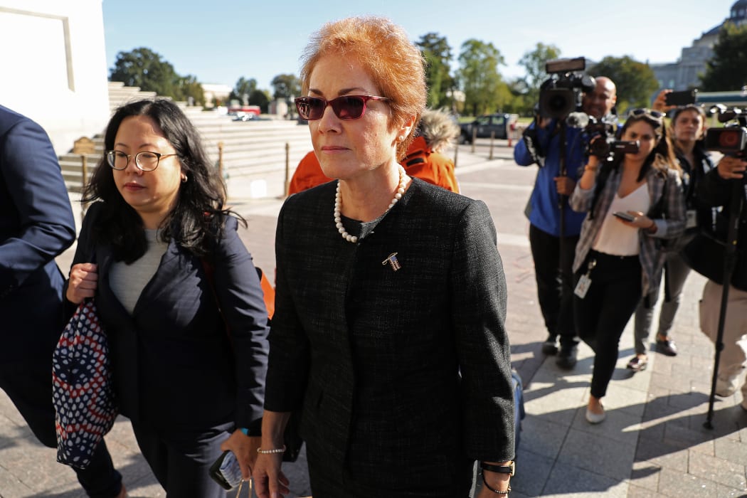 Former US Ambassador to Ukraine Marie Yovanovitch arrives at the US Capitol October 11, 2019 in Washington, DC to testify behind closed doors to the House Intelligence, Foreign Affairs and Oversight committees as part of impeachment investigations against Donald Trump.