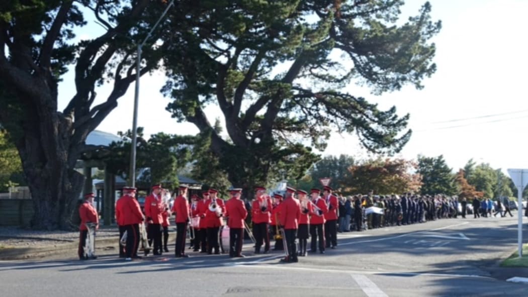 Hundreds gathered in Featherston in the Wairarapa for the dawn service.