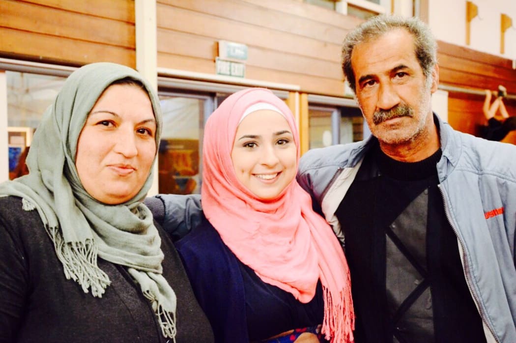 Katia Rostem Agha and her parents Lizia and Nader.