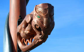 Ōtamahua-Quail Island pou whenua, Te Hamo o Tū Te Rakiwhānoa.