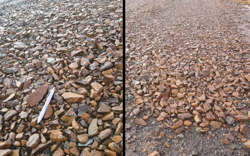 Motorists have complained of damage after fresh metal was laid on Arapaoa, Hamlin and Neems Road, south of Dargaville last month.