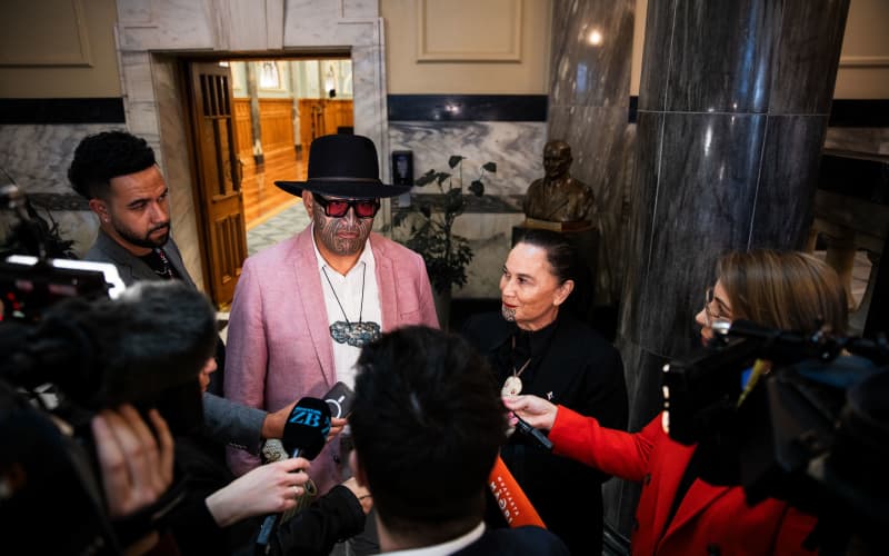 Te Pāti Māori co-leaders Rawiri Waititi and Debbie Ngarewa-Packer.