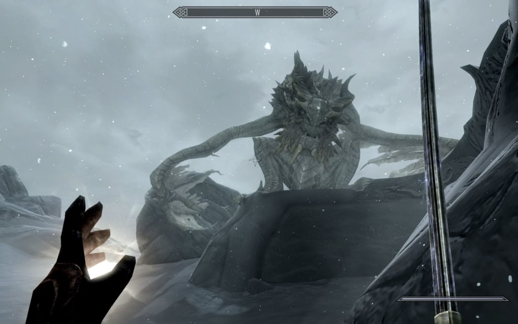 A screengrab of the game Skyrim.