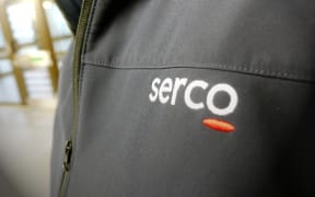 The logo of the prison operator Serco.