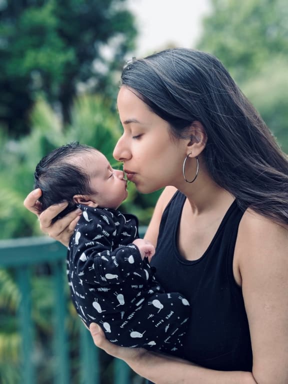 Tanya Sabhnani with her son, Yuvaan.