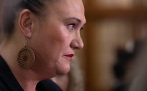 Deputy Prime Minister Carmel Sepuloni and Deputy Party Leader Kelvin Davis speak to media following the resignation of Meka Whaitiri