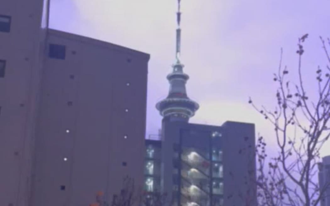 Much of Auckland was hit by rolling thunderstorms this morning.