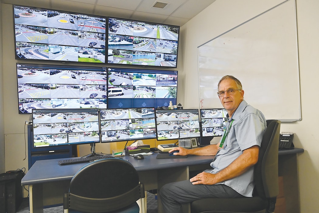 Gisborne Crime Prevention Camera Trust logistics coordinator Ken Huberts at Gisborne police station.