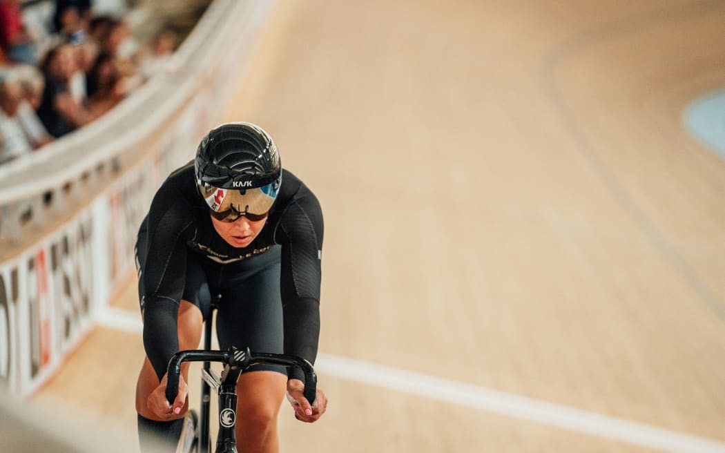 Tissot UCI Track Nations Cup - Round 1: Adelaide - Women's Sprint Qualifying - Shaane Fulton, New Zealand.