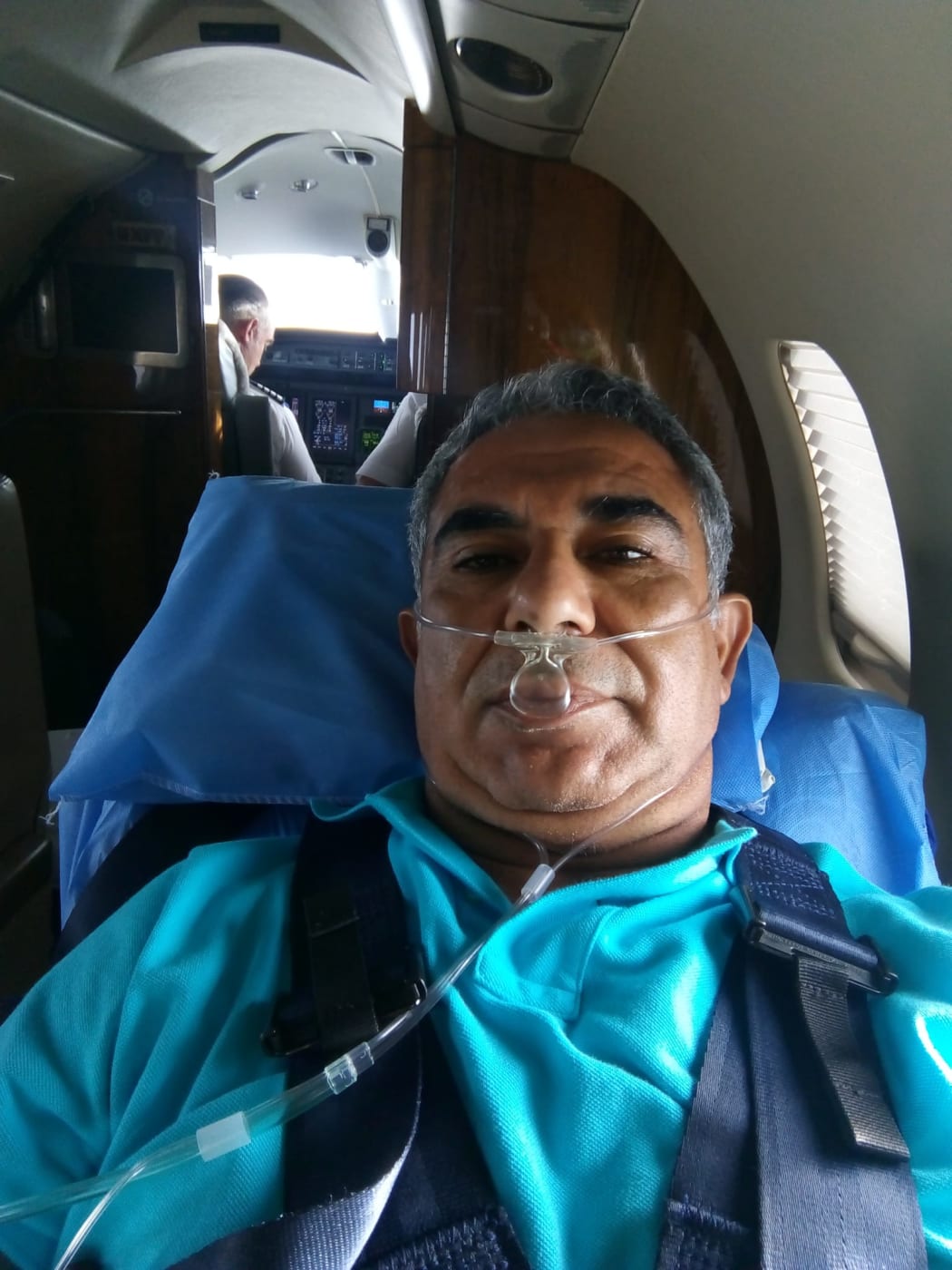 Hassan Ghahramani on a plane
