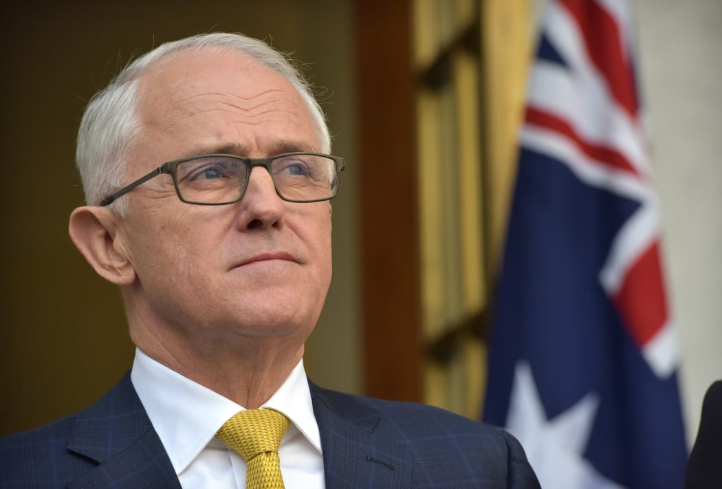 Australia Prime Minister Malcolm Turnbull attends a press conference in Parliament House in Canberra on August 22, 2018.