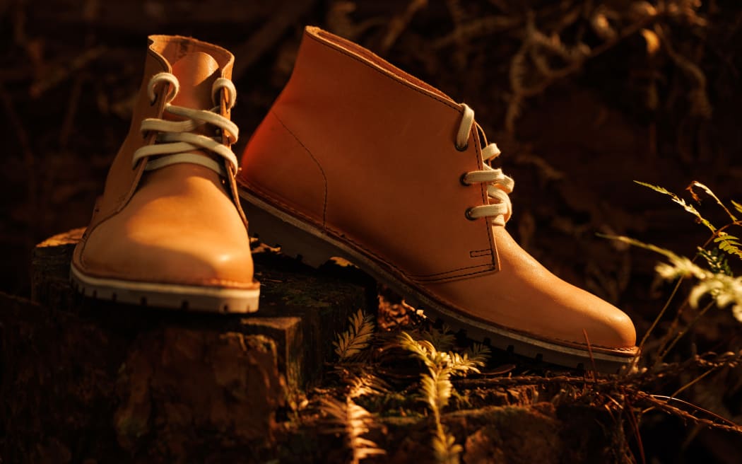 A pair of leather boots