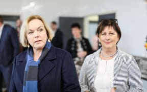 National Party leader Judith Collins and regional development and West Coast issues spokesperson Maureen Pugh campaigning in the West Coast on 25 September, 2020.