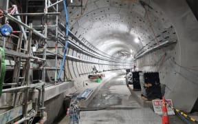 The uncompleted Te Waihorotiu train station tunnel.