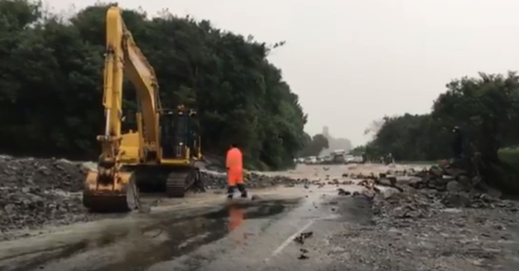 Fox Glacier to Haast section of State Highway 6 shut after washout.