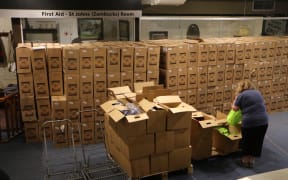 Food and gift parcels.