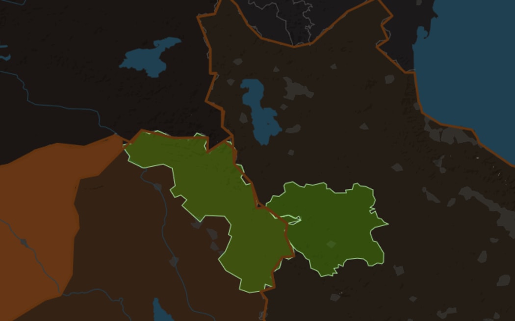 Kurdish areas in Iran and Iraq