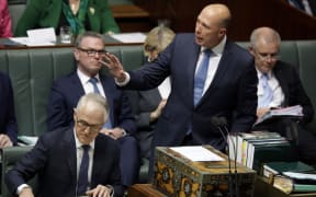 Peter Dutton and Prime Minister Malcolm Turnbull.