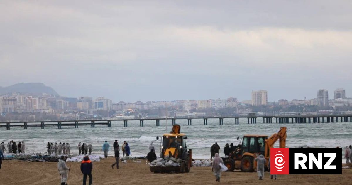 'Ordinary people with shovels': Volunteers cleaning Black Sea oil spill ...