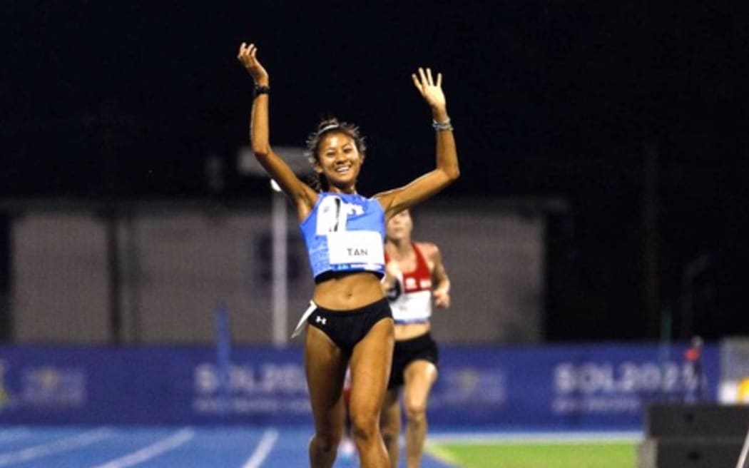 Tania Tan won a gold medal in the 5,000m on Monday, 27 November 2023.