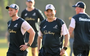 Head coach Eddie Jones at a Wallabies training session