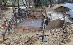 An example of some of the widespread damage to roads and infrastructure in the Nelson Tasman areas.
