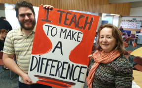 Cameron Stewart and Rachel Steele at Wellington Girls College.