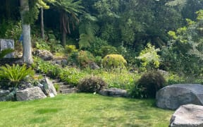 Landscaping at the Te Kopua Street property in Acacia Bay part of which is a public reserve that backs onto Lake Taupō.